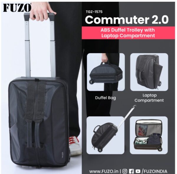 ABS Duffel Trolley with Laptop Compartment